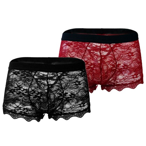 Boxer ruban xl dentelles - m,